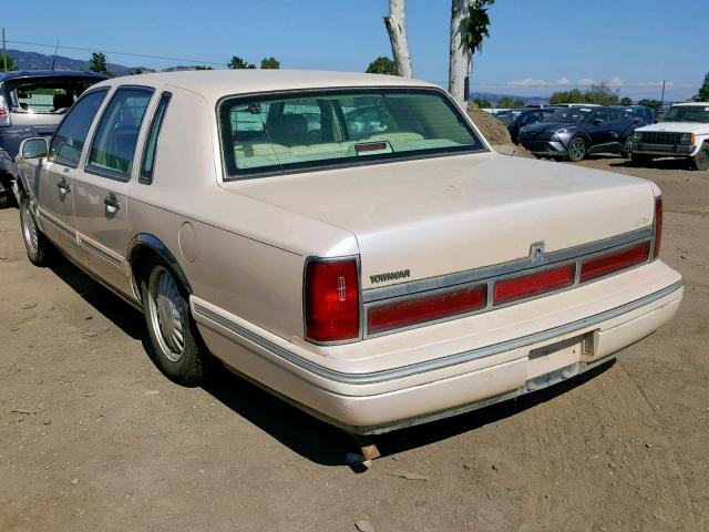 1LNLM83W4SY630474 - 1995 LINCOLN TOWN CAR C CREAM photo 3