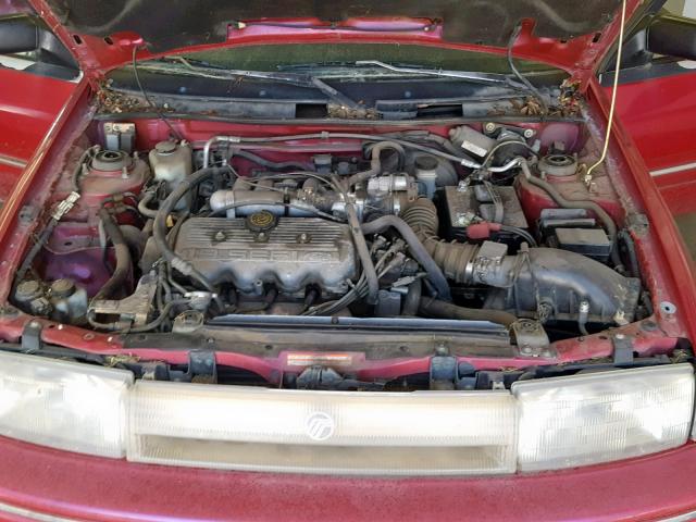 3MASM10J7SR634713 - 1995 MERCURY TRACER BAS RED photo 7