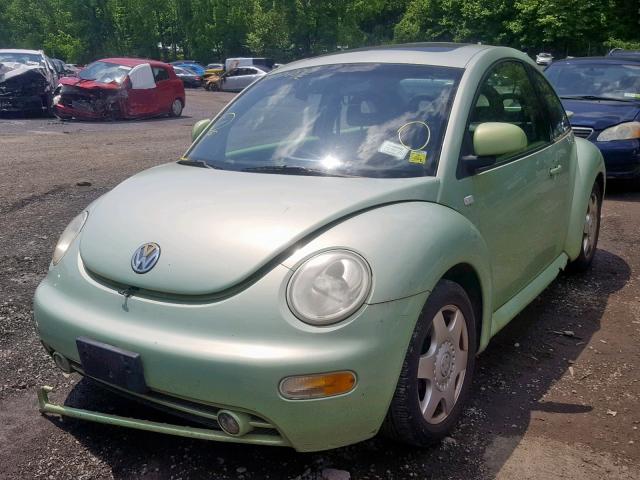 3VWCC21C2YM448738 - 2000 VOLKSWAGEN NEW BEETLE მწვანე ფოტო 2