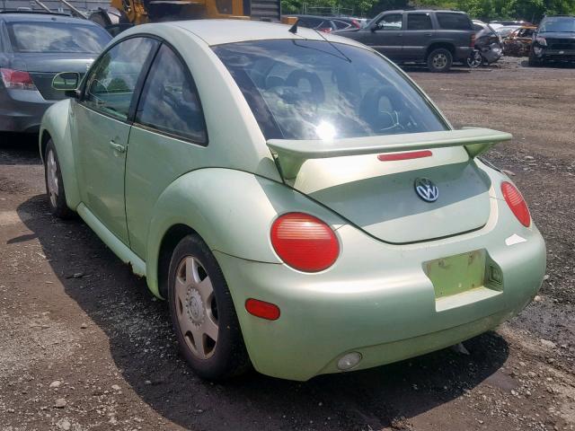 3VWCC21C2YM448738 - 2000 VOLKSWAGEN NEW BEETLE მწვანე ფოტო 3