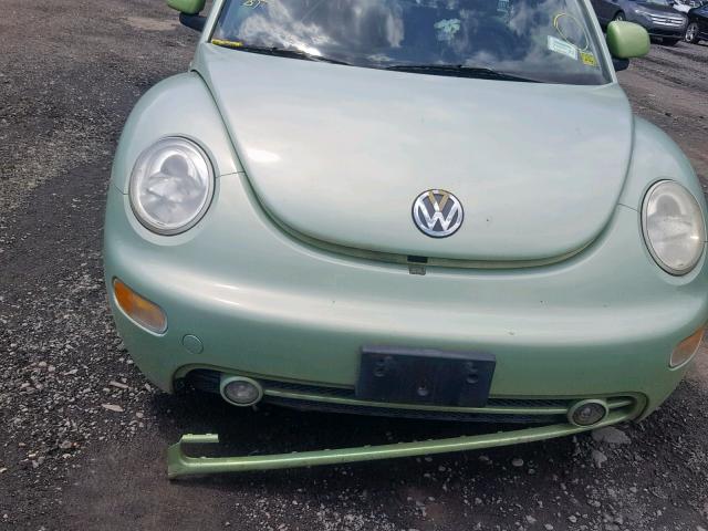 3VWCC21C2YM448738 - 2000 VOLKSWAGEN NEW BEETLE მწვანე ფოტო 7