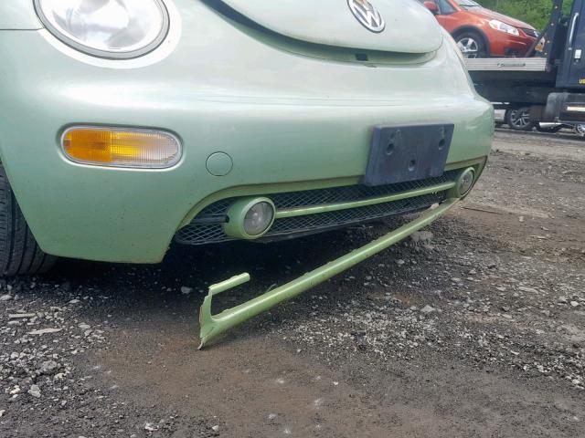 3VWCC21C2YM448738 - 2000 VOLKSWAGEN NEW BEETLE მწვანე ფოტო 9