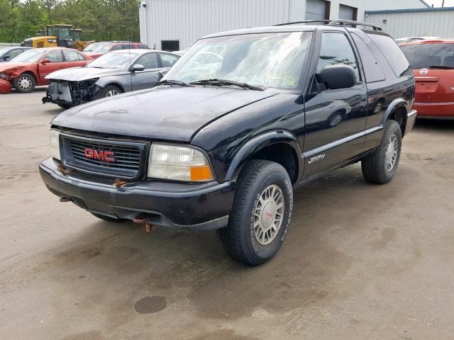 1GKCT18W8YK120278 - 2000 GMC JIMMY BLACK photo 2