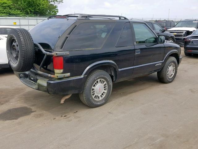 1GKCT18W8YK120278 - 2000 GMC JIMMY BLACK photo 4