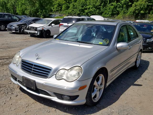 WDBRF40J95A784653 - 2005 MERCEDES-BENZ C 230K SPO SILVER photo 2