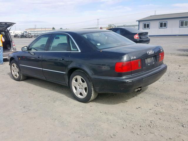 WAUBG34D5XN004221 - 1999 AUDI A8 QUATTRO BLACK photo 3