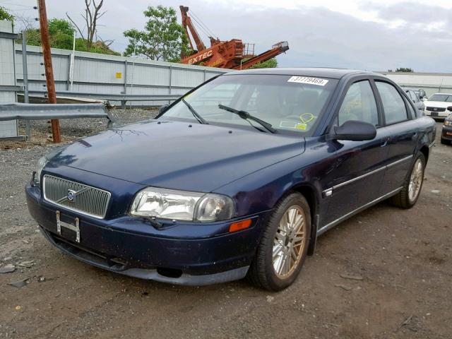 YV1TS92D721265100 - 2002 VOLVO S80 BLUE photo 2