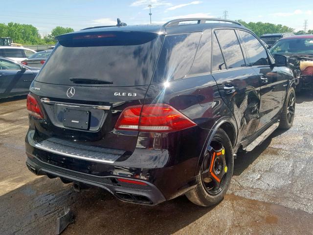 4JGDA7EB6JB006159 - 2018 MERCEDES-BENZ GLE 63 AMG BLACK photo 4