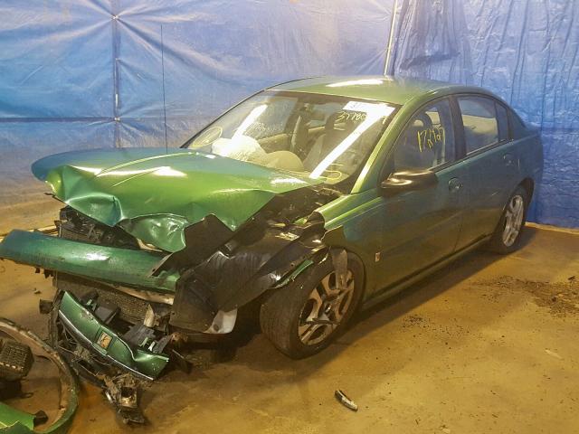 1G8AL52F64Z163497 - 2004 SATURN ION LEVEL GREEN photo 2