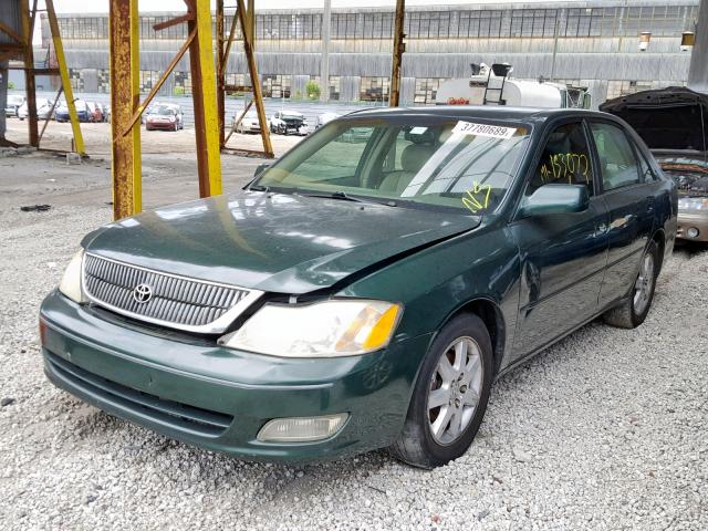 4T1BF28B0YU050910 - 2000 TOYOTA AVALON XL TEAL photo 2