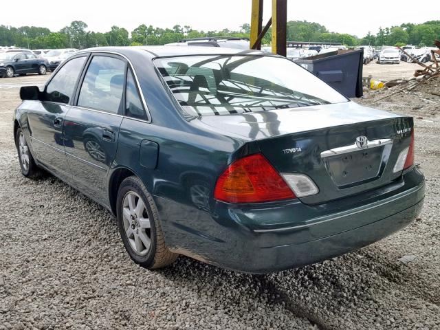 4T1BF28B0YU050910 - 2000 TOYOTA AVALON XL TEAL photo 3