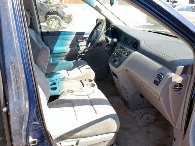 5FNRL18693B064993 - 2003 HONDA ODYSSEY EX BLUE photo 5