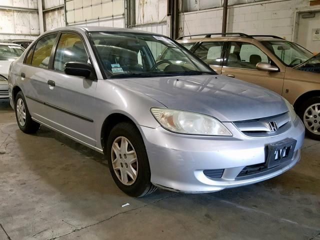 2HGES16365H567275 - 2005 HONDA CIVIC DX V SILVER photo 1