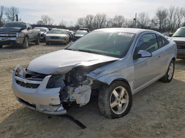 1G1AL15F267600459 - 2006 CHEVROLET COBALT LT SILVER photo 2