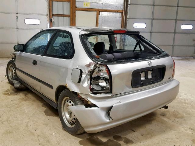 2HGEJ6321WH114923 - 1998 HONDA CIVIC CX SILVER photo 3