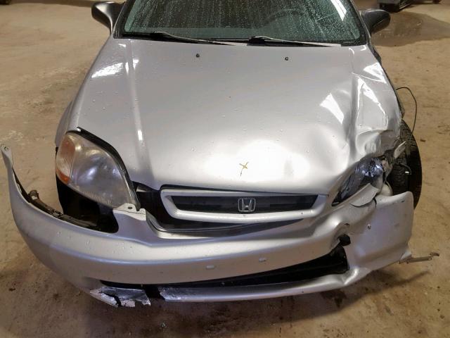 2HGEJ6321WH114923 - 1998 HONDA CIVIC CX SILVER photo 7