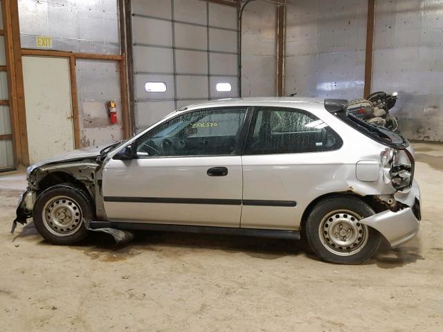 2HGEJ6321WH114923 - 1998 HONDA CIVIC CX SILVER photo 9