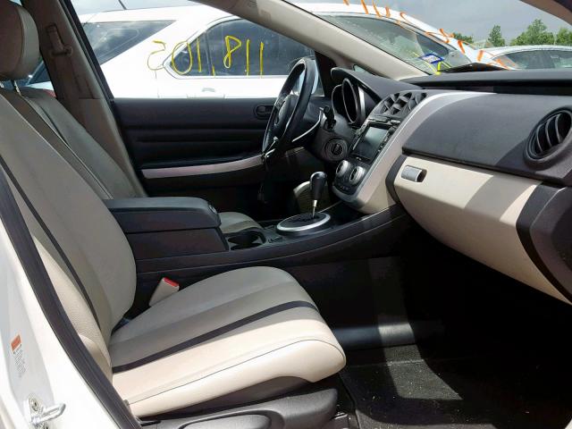 JM3ER29L170135459 - 2007 MAZDA CX-7 WHITE photo 5