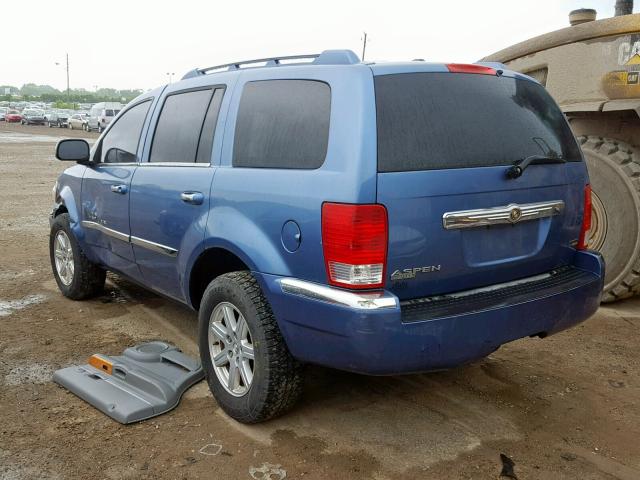 1A8HX58N18F107345 - 2008 CHRYSLER ASPEN LIMI BLUE photo 3