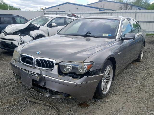 WBAGN83473DK10232 - 2003 BMW 760 LI GRAY photo 2