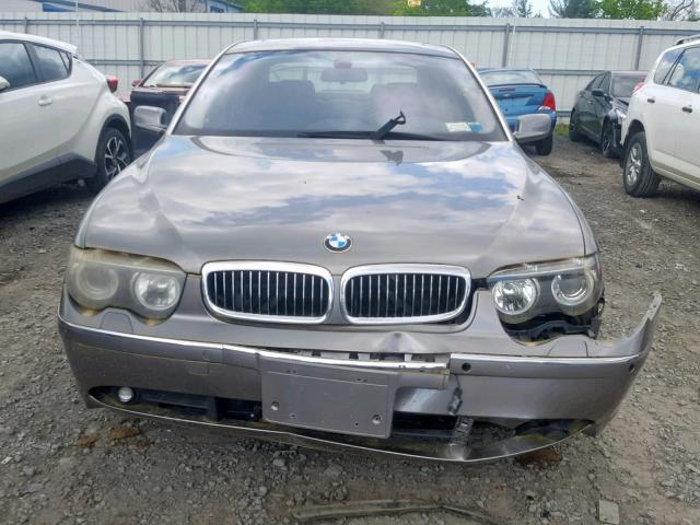 WBAGN83473DK10232 - 2003 BMW 760 LI GRAY photo 9