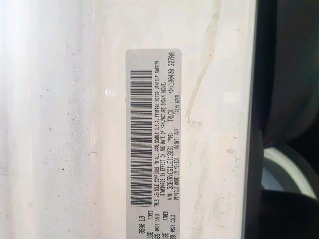 3C6TRVCG1JE113061 - 2018 RAM PROMASTER 白色 照片 10