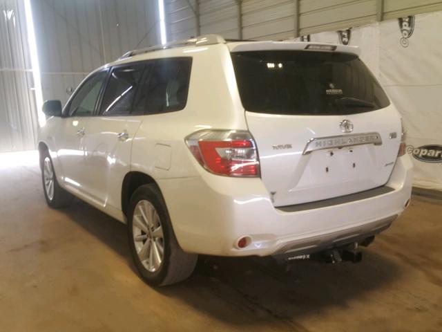 JTEEW44A882016280 - 2008 TOYOTA HIGHLANDER WHITE photo 3