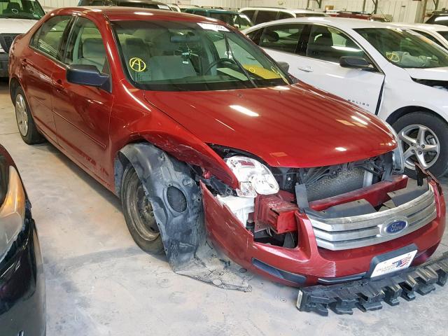 3FAHP06Z88R241035 - 2008 FORD FUSION S RED photo 1