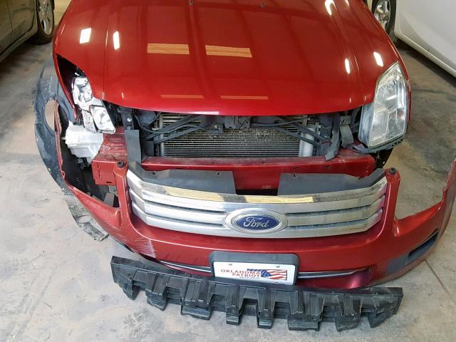 3FAHP06Z88R241035 - 2008 FORD FUSION S RED photo 9