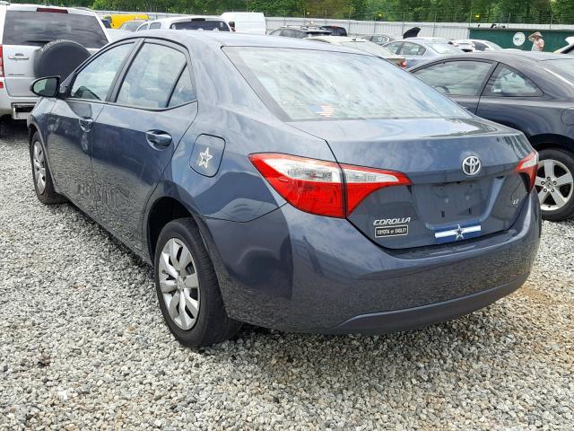 2T1BURHE7EC177529 - 2014 TOYOTA COROLLA L GRAY photo 3