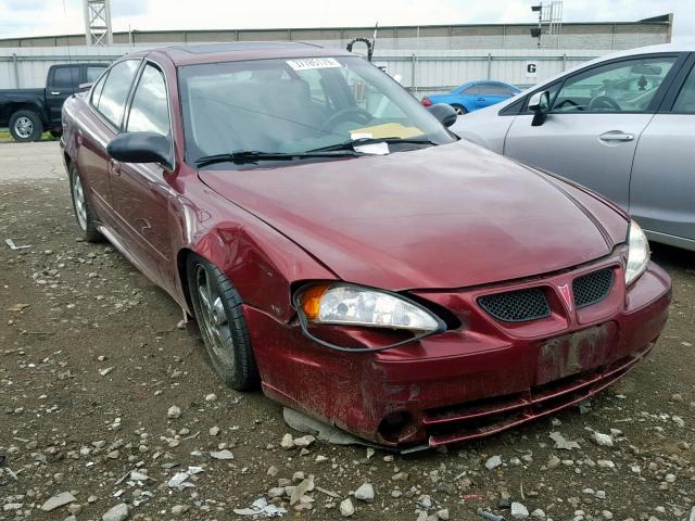 1G2NF52E93C278820 - 2003 PONTIAC GRAND AM S MAROON photo 1