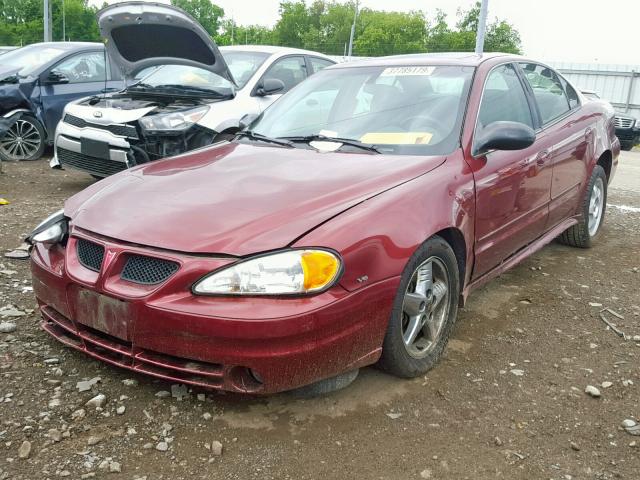 1G2NF52E93C278820 - 2003 PONTIAC GRAND AM S MAROON photo 2