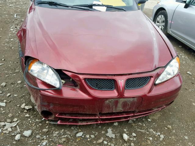 1G2NF52E93C278820 - 2003 PONTIAC GRAND AM S MAROON photo 7