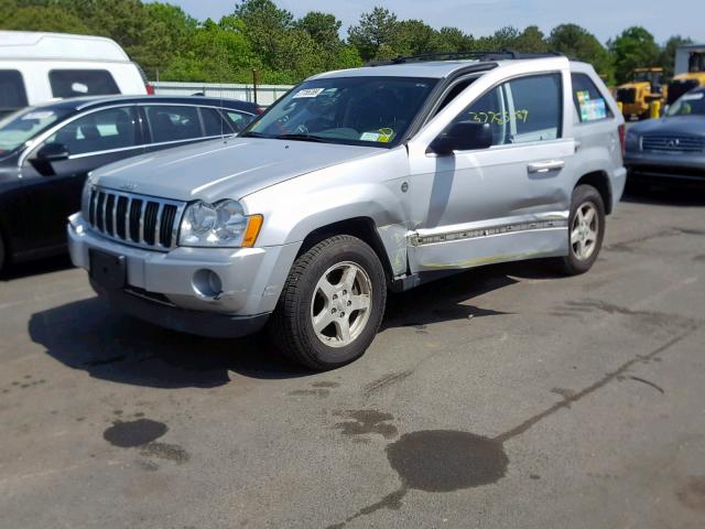 1J8HR582X6C180356 - 2006 JEEP GRAND CHER SILVER photo 2