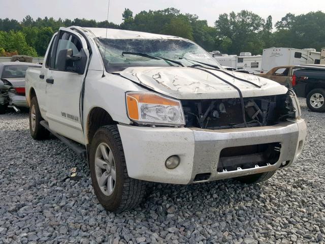 1N6BA0EC0DN314665 - 2013 NISSAN TITAN S WHITE photo 1