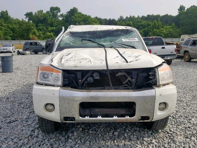 1N6BA0EC0DN314665 - 2013 NISSAN TITAN S WHITE photo 9