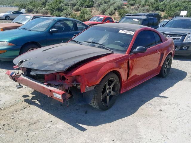 1FAFP47V81F246037 - 2001 FORD MUSTANG CO RED photo 2