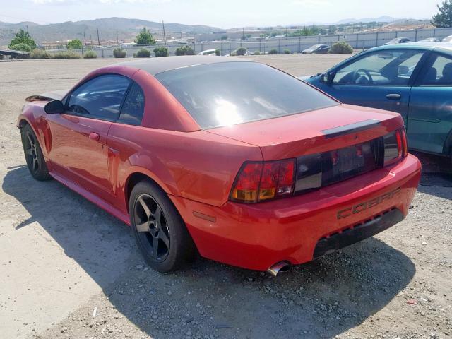 1FAFP47V81F246037 - 2001 FORD MUSTANG CO RED photo 3