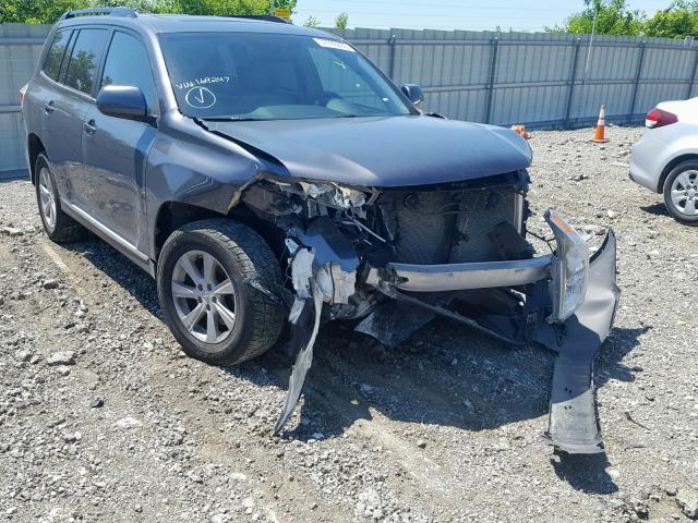 5TDBK3EH4CS169247 - 2012 TOYOTA HIGHLANDER BLUE photo 1