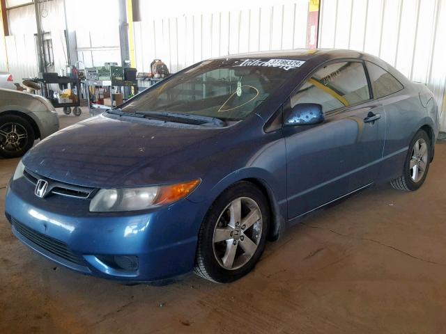 2HGFG12858H559423 - 2008 HONDA CIVIC EX BLUE photo 2