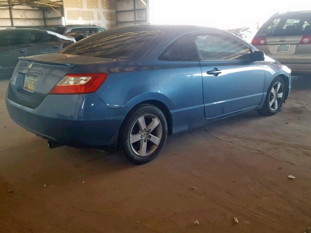 2HGFG12858H559423 - 2008 HONDA CIVIC EX BLUE photo 4