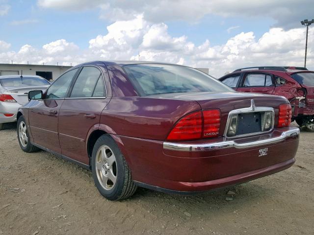 1LNHM87A7YY826776 - 2000 LINCOLN LS BURGUNDY photo 3