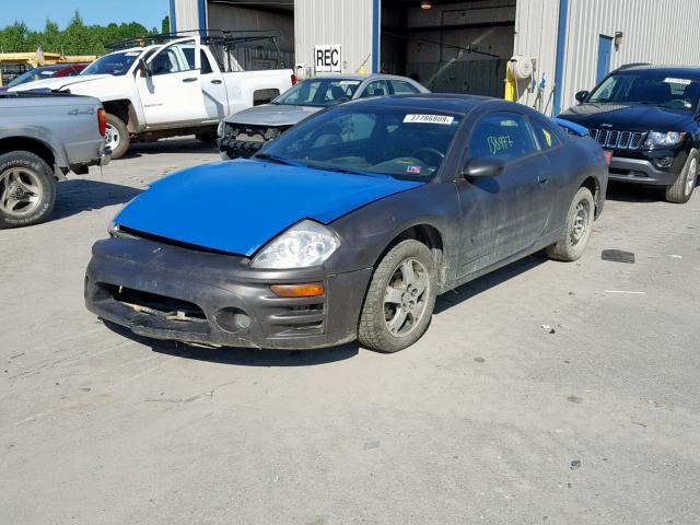 4A3AC44G43E074973 - 2003 MITSUBISHI ECLIPSE GS BLACK photo 2