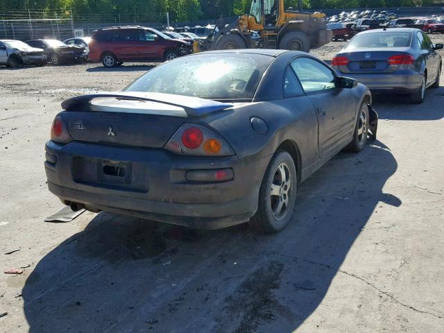 4A3AC44G43E074973 - 2003 MITSUBISHI ECLIPSE GS BLACK photo 4