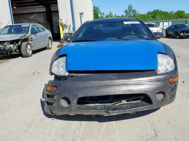 4A3AC44G43E074973 - 2003 MITSUBISHI ECLIPSE GS BLACK photo 9