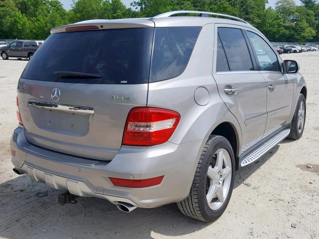 4JGBB72E49A474170 - 2009 MERCEDES-BENZ ML 550 GRAY photo 4