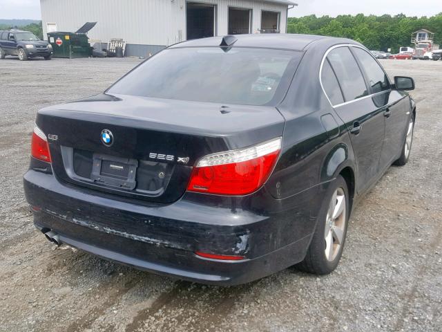 WBANV13558CZ50866 - 2008 BMW 528 XI BLACK photo 4