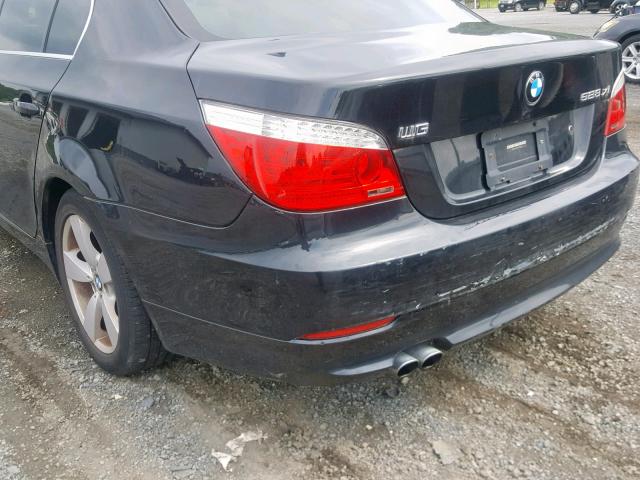 WBANV13558CZ50866 - 2008 BMW 528 XI BLACK photo 9