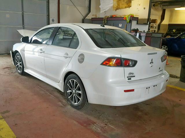 JA32V2FW1GU010040 - 2016 MITSUBISHI LANCER ES WHITE photo 3