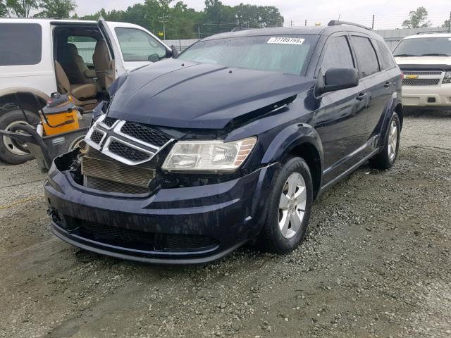 3D4PG4FB2BT501023 - 2011 DODGE JOURNEY EX BLUE photo 2